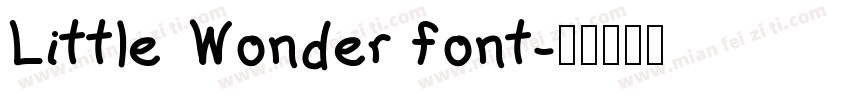 Little Wonder font字体转换